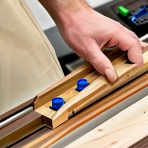 Настройка ограничителей и упоров для серийной обработки деталей из дерева